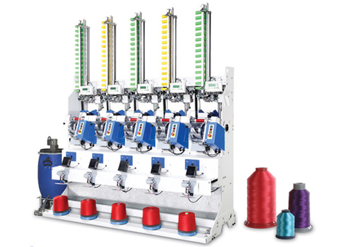 Automatic Bonded Yarn Cross Cone Winder (5 Spindles)