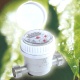 Volumetric rotary piston water meter