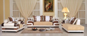 leather fabric sofa (B903)