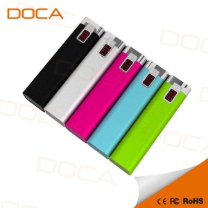 DOCA new design 2600 mAh D516 power bank for mobile phone