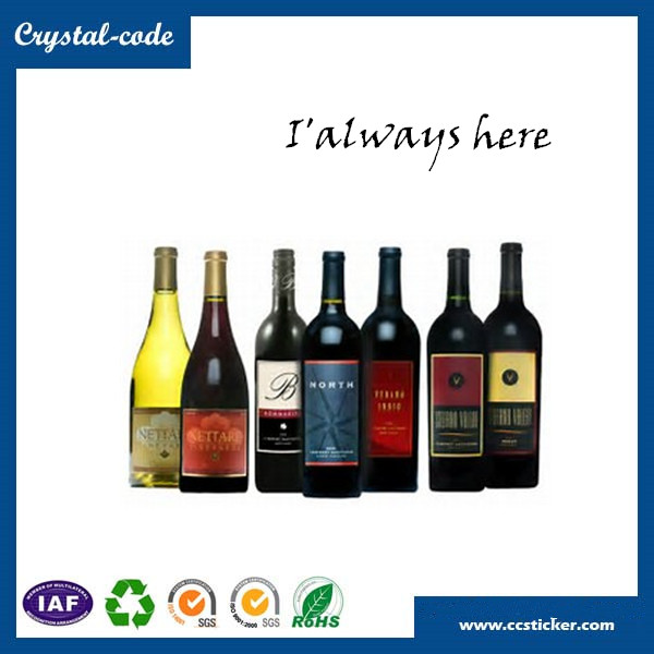 the beautiful wine bottle label