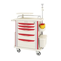 Emergency Trolley with Multiple Drawers for Medical Use - ET750