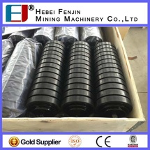 Industrial Steel Rubber Roller, Belt Conveyor Impact Idler, Mine Conveying Equipment