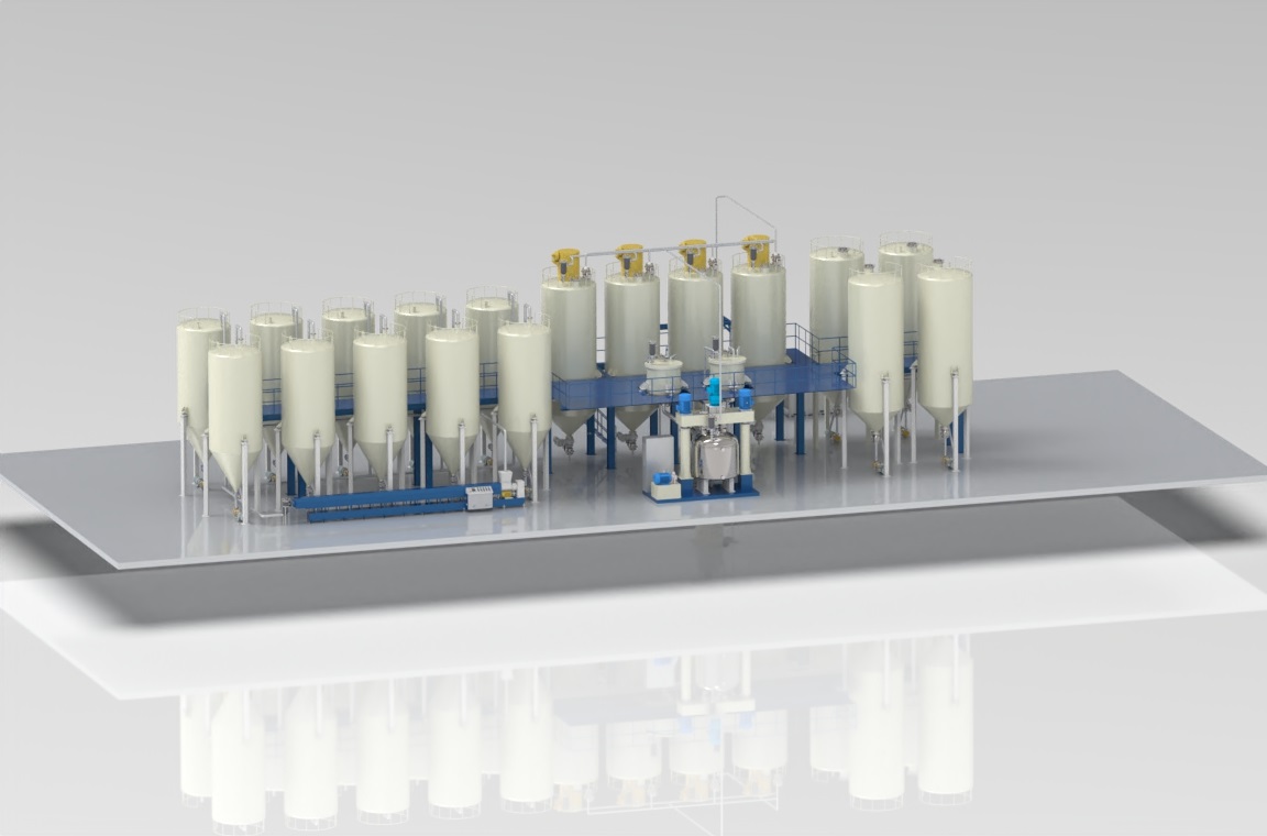 Auto Silicone Sealant Production Line Process