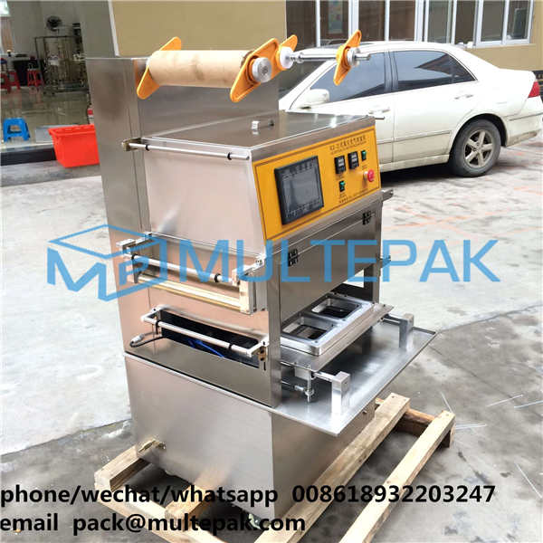 Map tray sealer sealing