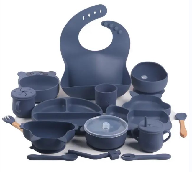 silicone baby feeding set