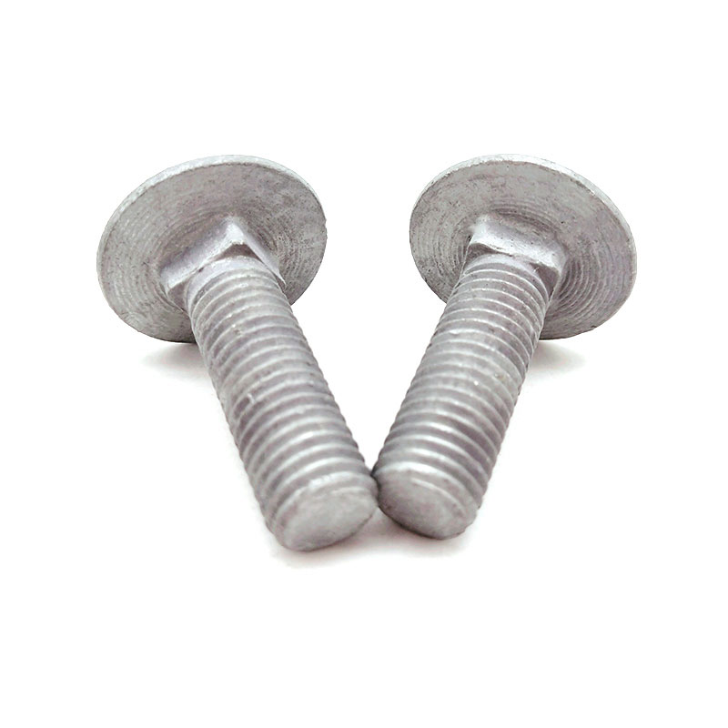 Mushroom Head Square Neck Bolts ZInc Plated