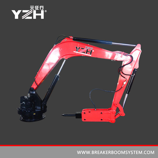 Boom weight(without hammer):2058kg, Max.Horizontal Working radius :6710mm, Max.Vertical Working radius:5150mm,Min.Vertical Working radius:1260mm, Max.Height:4400mm