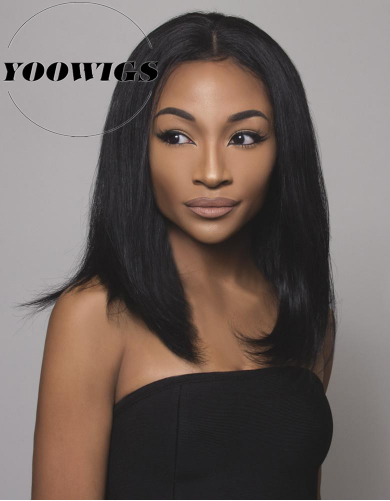 Yoowigs Long Bob Silky Straight 360 Lace Frontal Wig