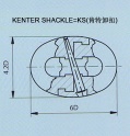 Ship anchor chain accessories-kenter shackle