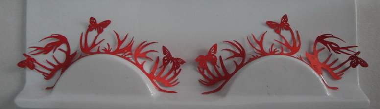 paper cut art eyelashes