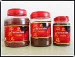 Red parrot pellet