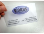 transparent business cards