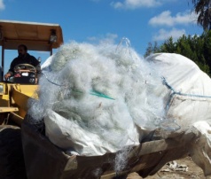 PET fiber waste