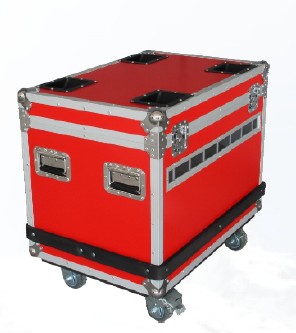 Led flight case with visual window