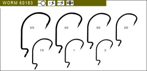 worm fishing hooks 60183-Terminal fishing tackle/high carbon steel fishing hooks