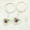 Sterling Silver Earring With Genuine Cloisonne By Hand Painting